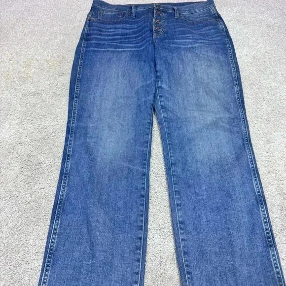 J.Crew Jeans Vintage Straight Blue 4 Button Fly Pockets Women’s Size 30 - Picture 7 of 13